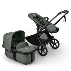 Kangaroo Stroller - Black/ Forest green