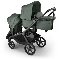 Kangaroo Stroller - Black/ Forest green