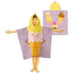 Kid Hooded Towel - ice Cream