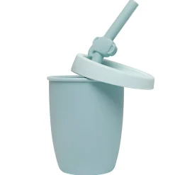 Kids Silicone Cup with Straw - Elephant