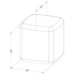 Kids Stool / Nightstand - Sweedi Dark Gray