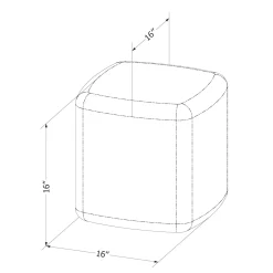 Kids Stool / Nightstand - Sweedi Greige