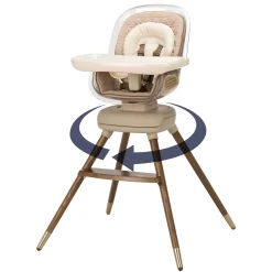 Kiskadee 360° Rotating High Chair - Natural