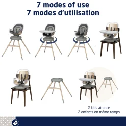 Kiskadee 360° Rotating High Chair - Onyx Heritage