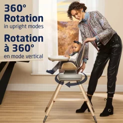 Kiskadee 360° Rotating High Chair - Onyx Heritage
