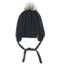 Knit Pompom Beanie 18-3
