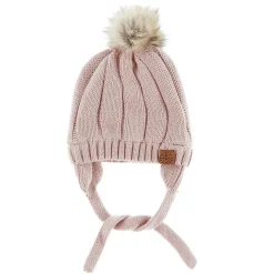 Knit Pompom Beanie 18-3