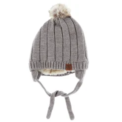 Knit Pompom Beanie 0-18m