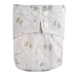 Large Elastic Cloth Diaper 10-35lb - Bicycle