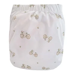 Large Elastic Cloth Diaper 10-35lb - Bicycle