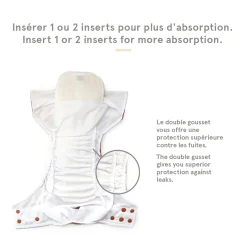 Large Elastic Cloth Diaper 10-35lb - Bicycle