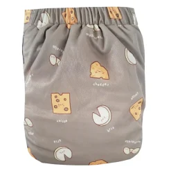 Large Elastic Cloth Diaper 8-35lb - Cheese