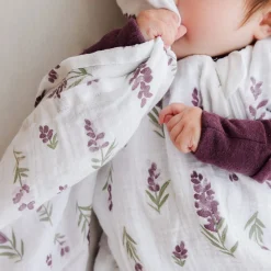 Lavender Muslin Blanket