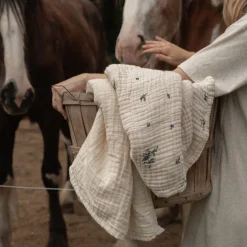 4-Layer Muslin Blanket - Blueberry