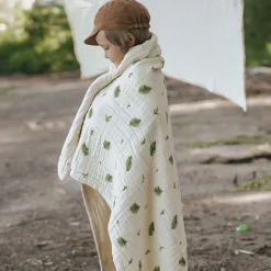 4-Layer Muslin Blanket Twin Bed Size - Fern