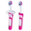 Learn to Brush Baby Toothbrushes (2) - Pink 6months+