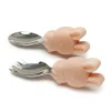 Learning Spoon and Fork Set - Bunny