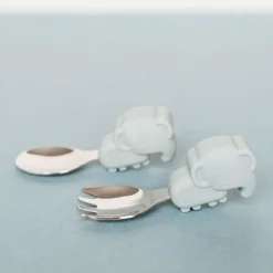 Learning Spoon and Fork Set - Elephant