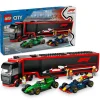 LEGO® City F1® Truck with RB20 & AMR24 F1® Cars
