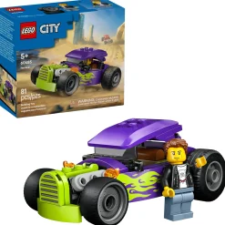 LEGO® City Hot Rod Race Car Building Toy and Minifigure 60485