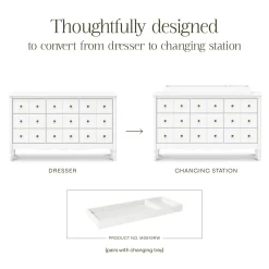 Liberty 9 Drawers Dresser - Warm White