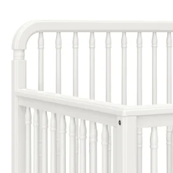 Liberty 4-in-1 Convertible Spindle Crib - Warm White