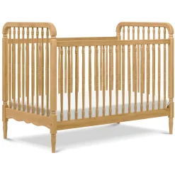 Liberty 3-in-1 Convertible Spindle Crib With Conversion Kit - Honey