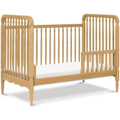 Liberty 3-in-1 Convertible Spindle Crib With Conversion Kit - Honey