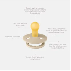 LIBERTY Pacifier Bibs 6-18m Set of 2 - Sage (Size 2)