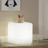 Lighted Kids Stool / Nightstand - Sweedi White
