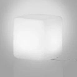 Lighted Kids Stool / Nightstand - Sweedi White