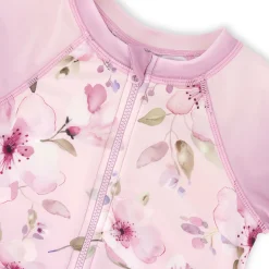 Lilac Flowers Swimsuit 7-12