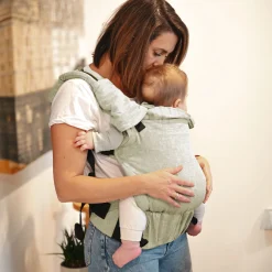 Linen Baby Carrier 3 Positions - Mint