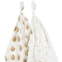 Lions 2pc Muslin Blankets