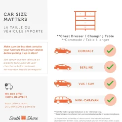 Little Smileys Changing Table with Station - Gray Oak