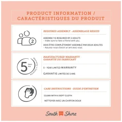 Little Smileys Changing Table with Station - Gray Oak