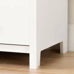 Little Smileys Changing Table with Station - Pure White