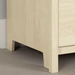 Little Smileys Changing Table with Removable Station - Bleached Oak