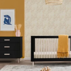 Lolly 6-Drawer Double Dresser - Black / Washed Natural