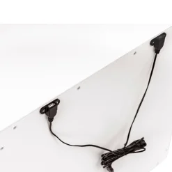 Lolly Nightstand with USB Port - White and Natural