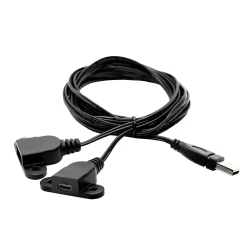 Lolly Nightstand with USB Port - White and Natural