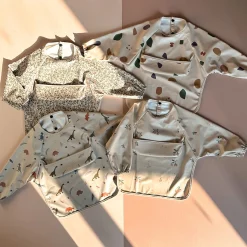 Long Sleeve Waterproof Bib - Antique Flowers