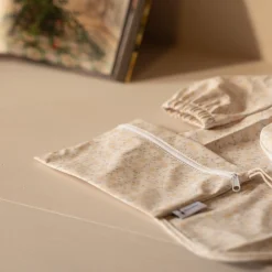 Long Sleeved Bib With Integrated Pocket 6-24m - Flower Yellow