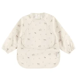 Long-sleeved Bib with integrated pocket 6-24m - Farm