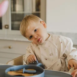Long-sleeved Bib with integrated pocket 6-24m - Farm