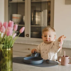 Long-sleeved Bib with integrated pocket 6-24m - Farm