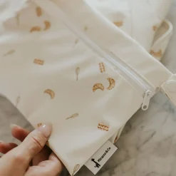 Long-sleeved Bib with integrated pocket 6-24m - Little bear