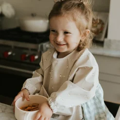 Long-sleeved Bib with integrated pocket 6-24m -Dogs