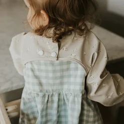 Long-sleeved Bib with integrated pocket 6-24m -Dogs