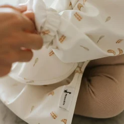 Long-sleeved Bib with integrated pocket 6-24m - Avocat toast